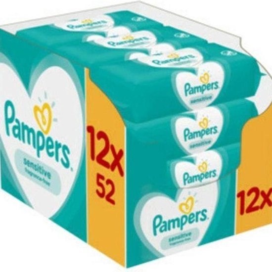 Image of Pampers Sensitive Babydoekjes Multiverpakking