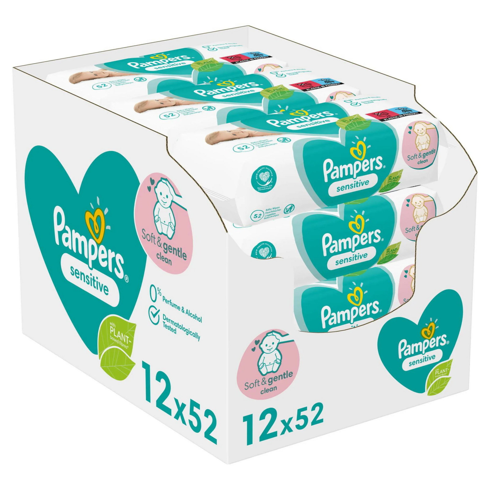 Image of Pampers Sensitive Babydoekjes Multiverpakking