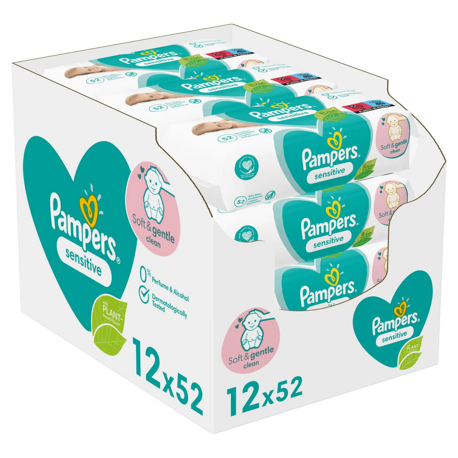 Image of Pampers Sensitive Babydoekjes Multiverpakking 