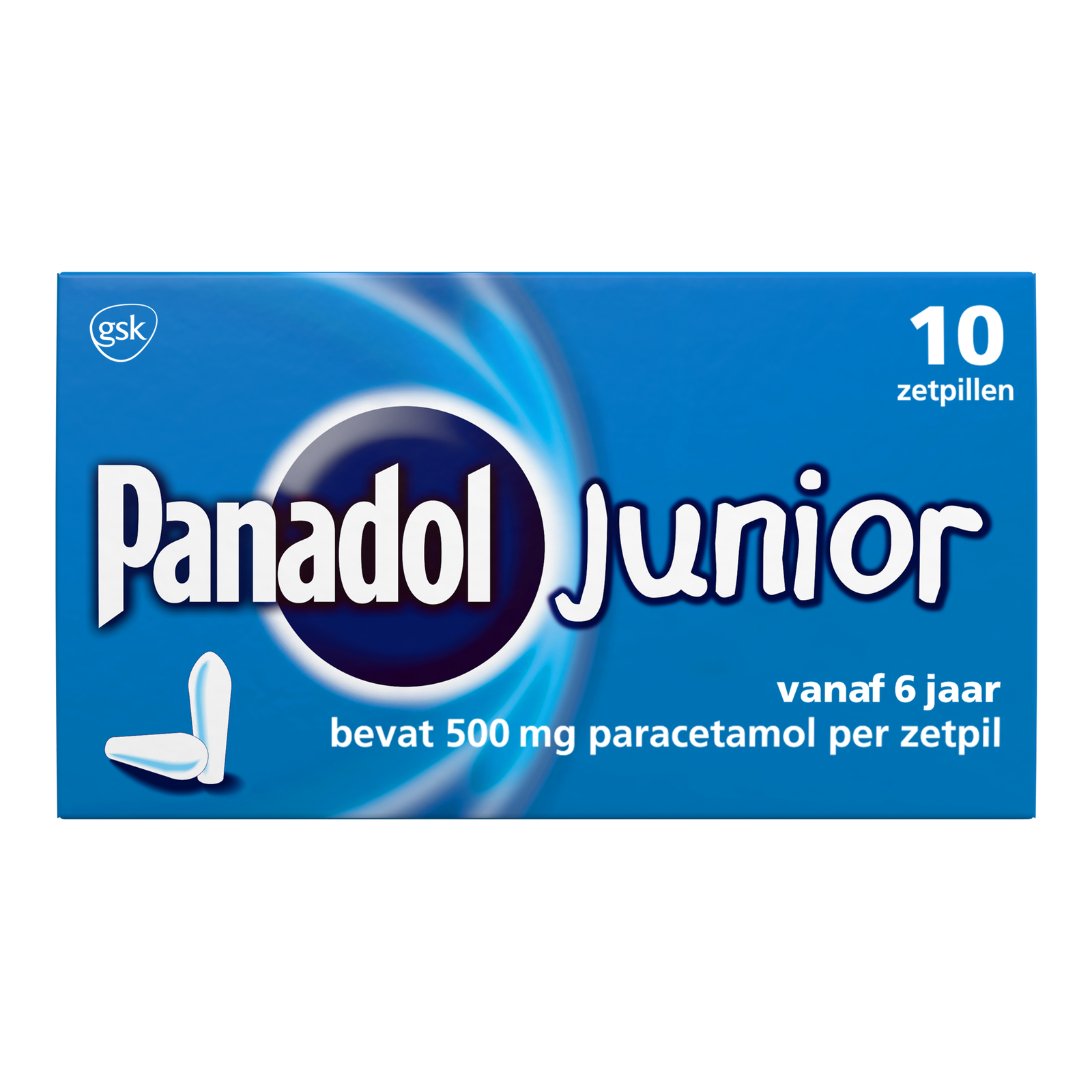 Panadol Junior Zetpillen 500mg - vanaf 6 jaar