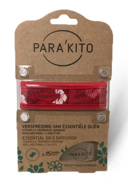 Parakito Anti-Muggen Armband Design Rood