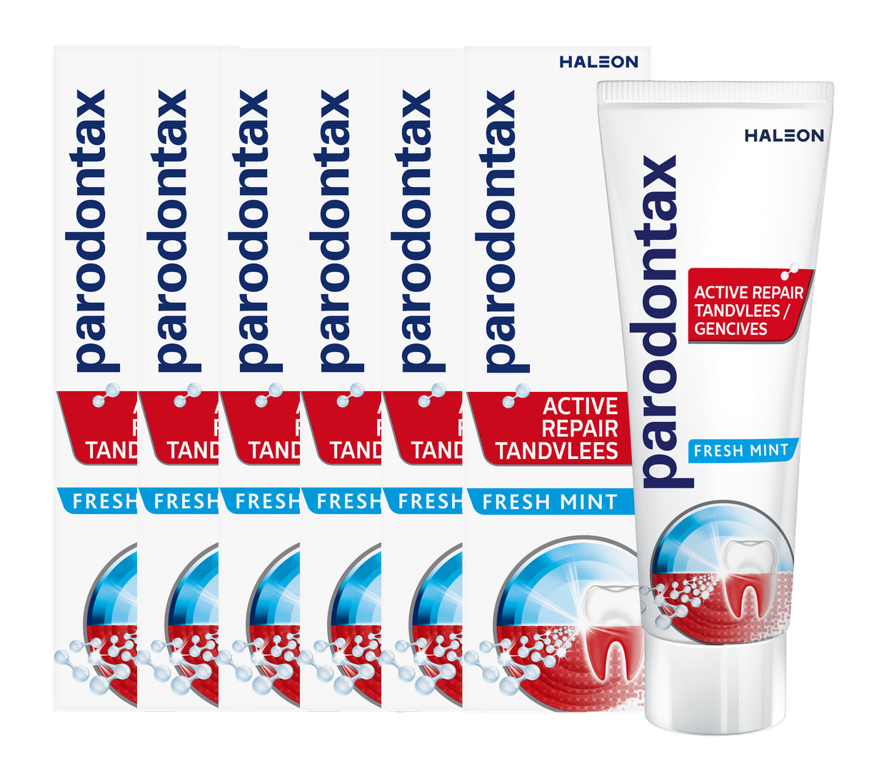 Parodontax Active Repair Tandvlees Fresh Mint Tandpasta Voordeelverpakking afbeelding