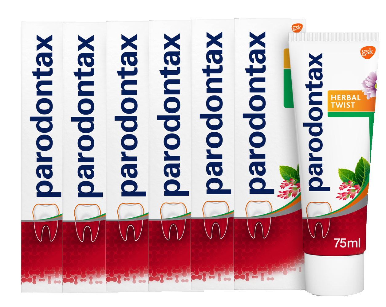 Parodontax Herbal Twist Tandpasta Multiverpakking