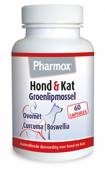 Afbeelding van Pharmox Hond & Kat Groenlipmossel Capsules