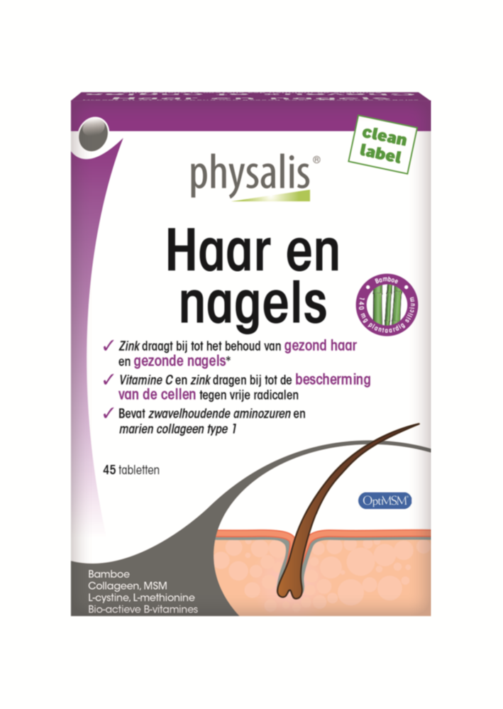 Physalis Haar en Nagels Tabletten afbeelding