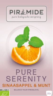Piramide Pure Serenity Sinaasappel & Munt Thee