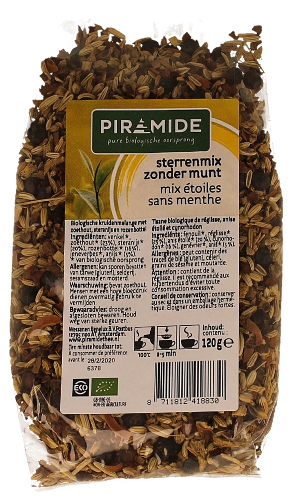 Piramide Thee Sterrenmix zonder Munt