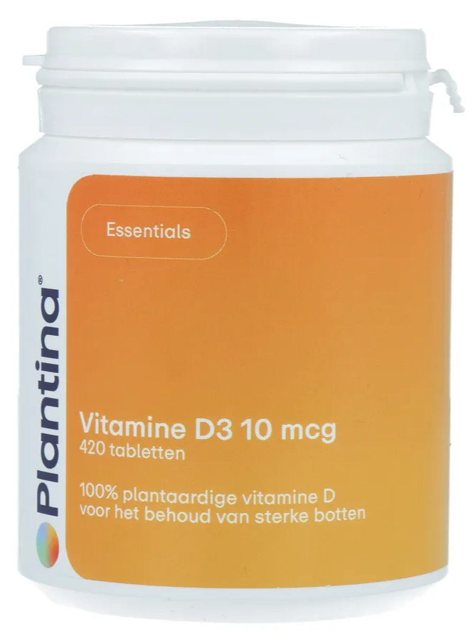 Plantina Essentials Vitamine D3 10 mcg Tabletten