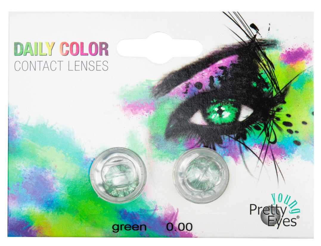 Pretty Eyes Daglenzen Groen -2.75