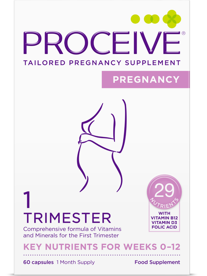 Proceive Zwangerschap Trimester 1 - ( 0-12 weken ) - 60 stuks