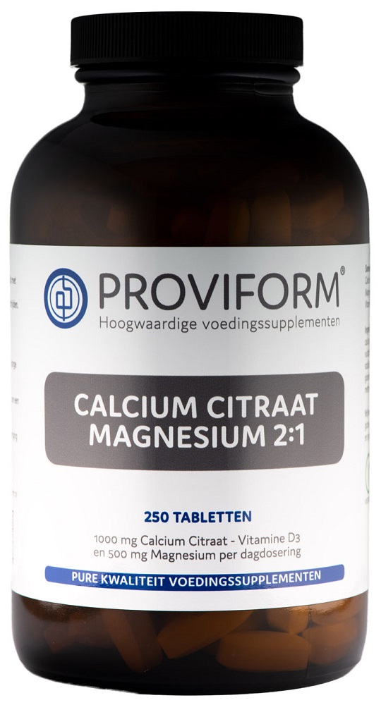 Proviform Calcium & Magnesium Citraat 2 1 Tabletten 250st