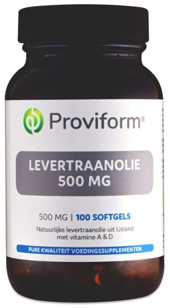 Proviform Levertraanolie 500mg Softgels