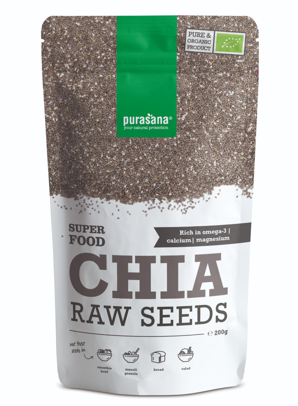 Afbeelding van Purasana Vegan Chia Raw Seeds