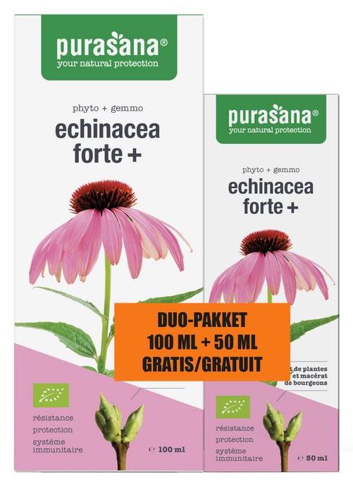 Purasana Echinacea Forte+ Druppels Duo-Pakket