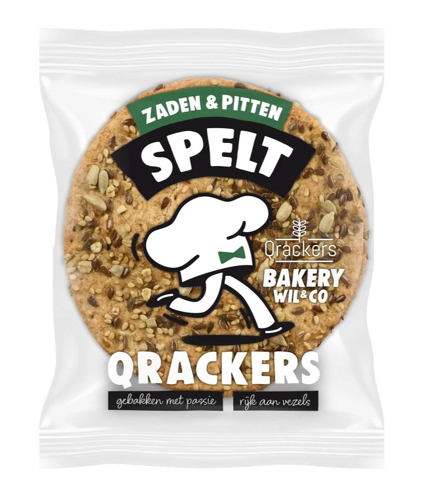 Qrackers Bakery Wil & Co Spelt Zaden & Pitten