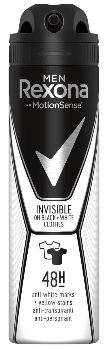 Rexona Men Invisible On Black + White Clothes Aerosol Anti-transpirant