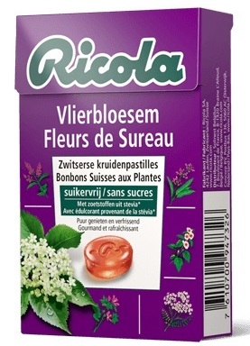 Ricola Kruidenpastilles Vlierbloesem Suikervrij