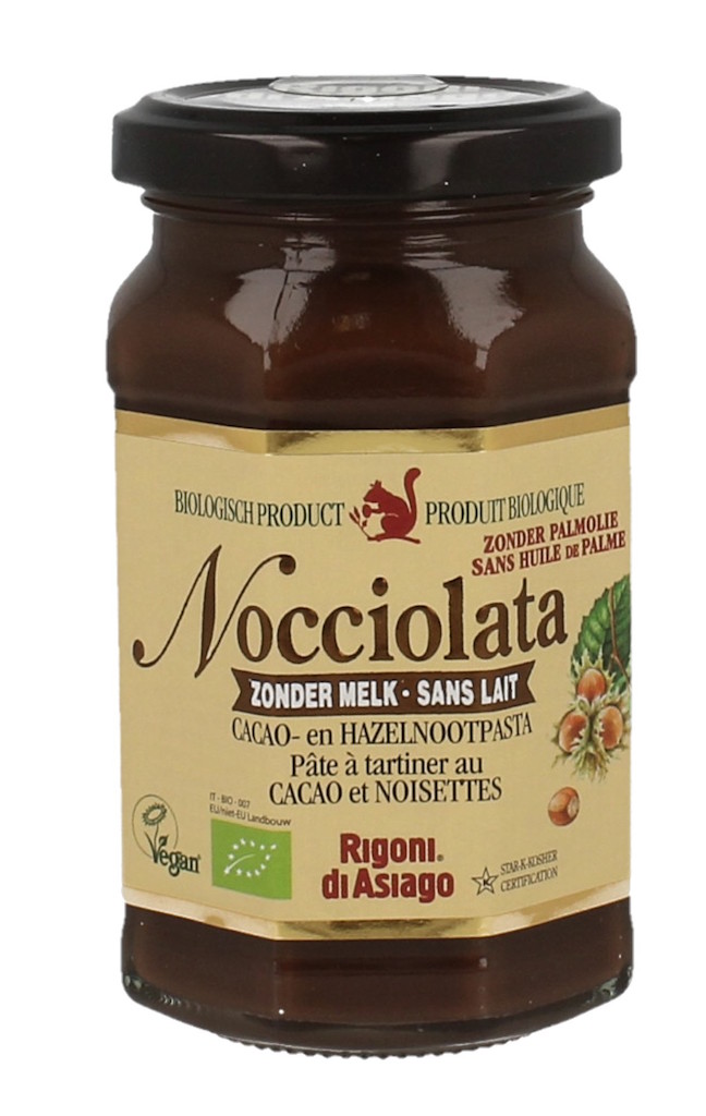 Nocciolata Cacao- en Hazelnootpasta Melkvrij