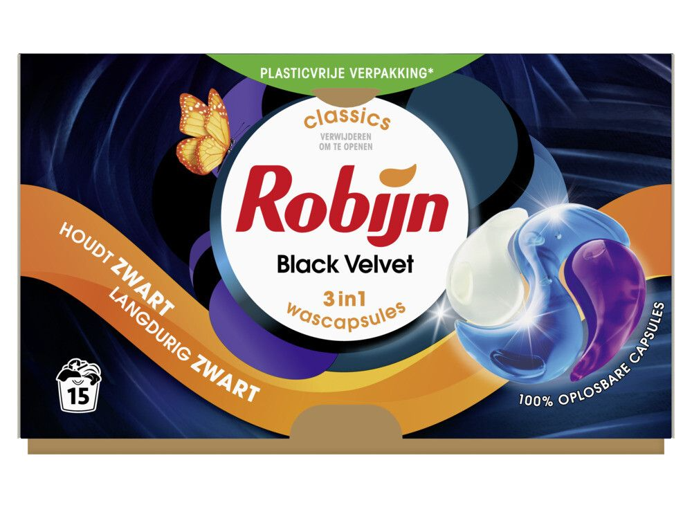 Robijn Black Velvet 3-in-1 Wascapsules afbeelding