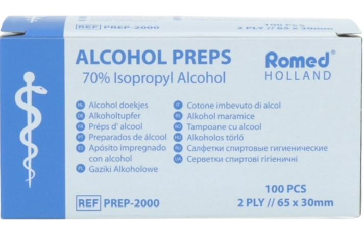 Romed Alcohol Doekjes 65x30mm