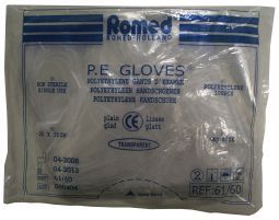 Romed Onderzoekshandschoenen Polyester Glad Dik 100st
