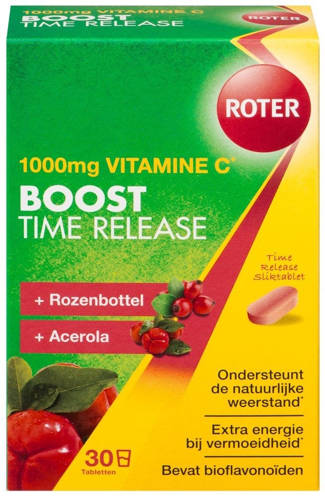 Roter Vitamine C 1000mg Boost Time Release Tabletten