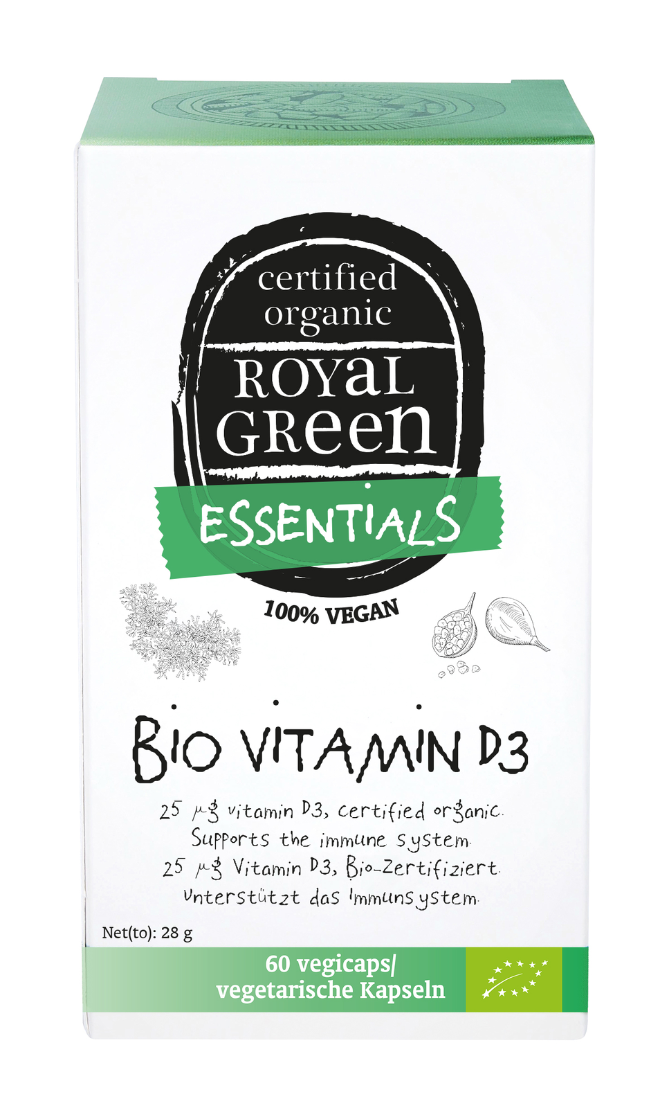 Royal Green Essentials Bio Vitamine D3 Vegicaps