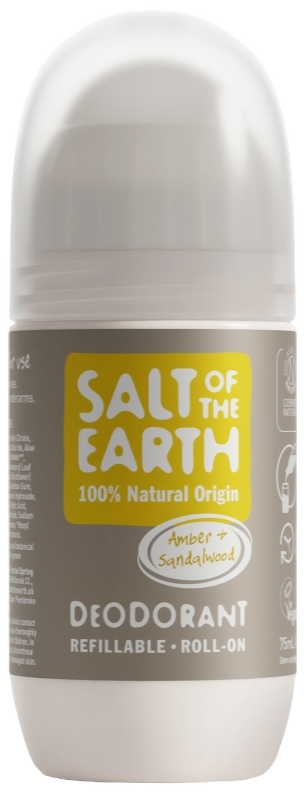 Salt Of The Earth Amber + Sandalwood Deodorant Refillable Roll-On