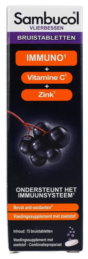Sambucol Vlierbessen Bruistabletten afbeelding