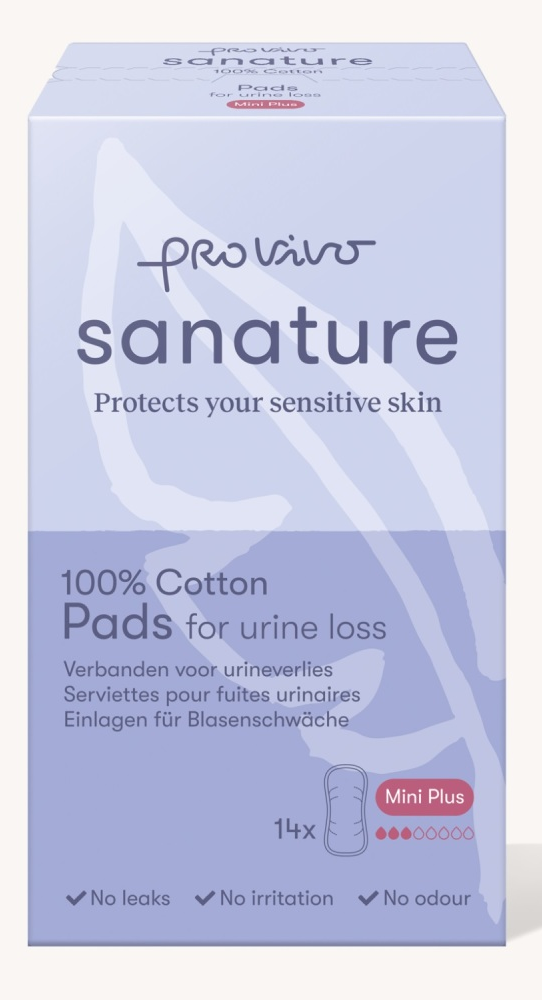 Image of Sanature Pro Vivo 100% Katoen Verbanden voor Urineverlies Mini Plus 