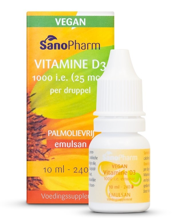 Sanopharm Vitamine D3 25mcg Emulsan Druppels