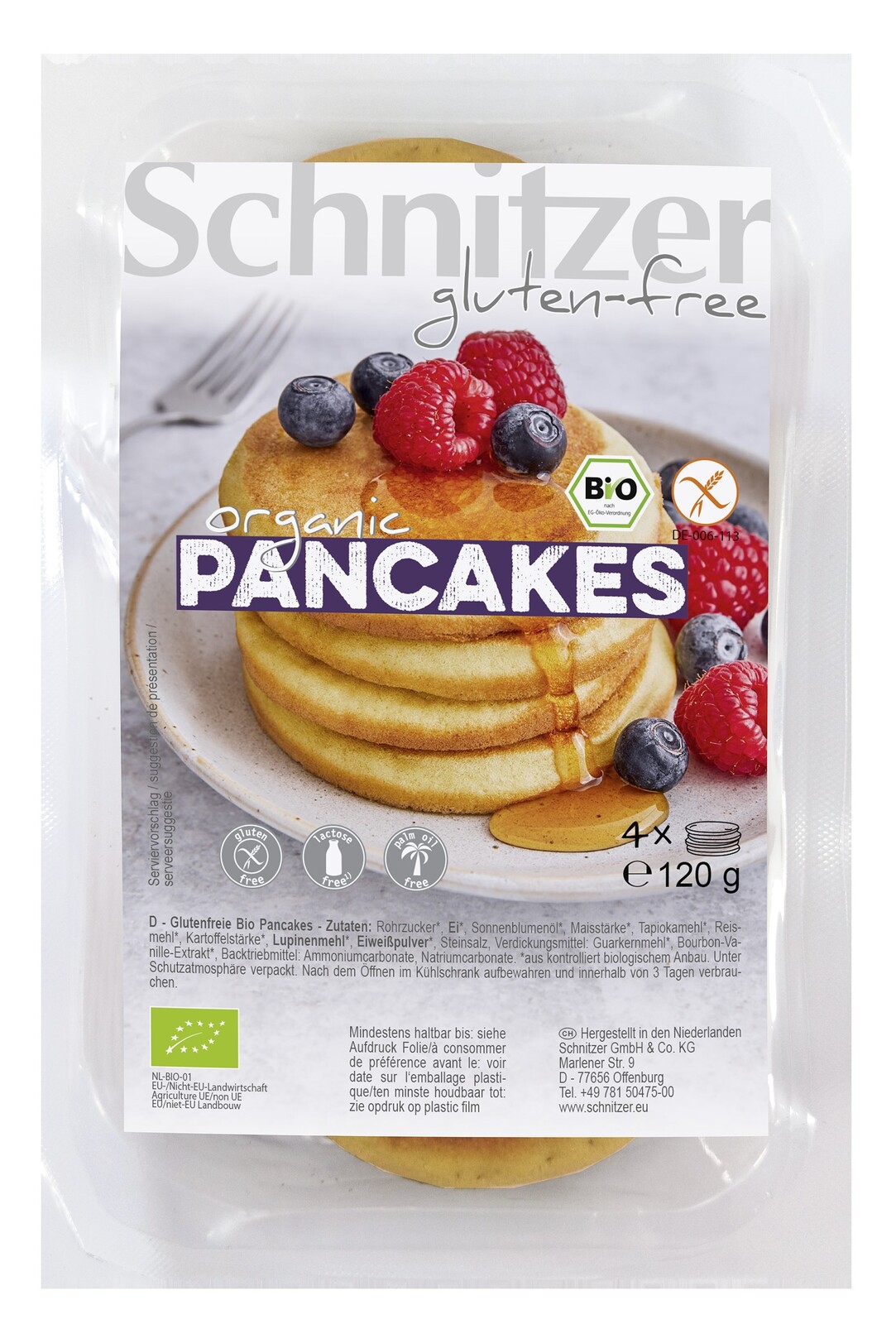 Schnitzer Organic Pancakes