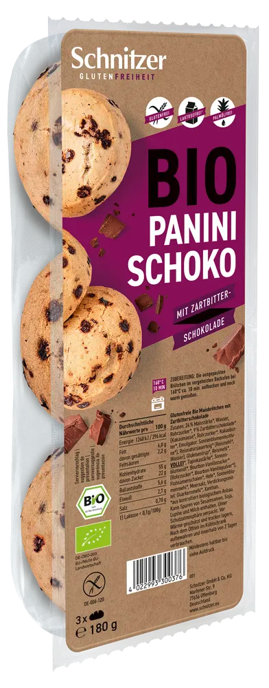 Schnitzer Panini Schoko Glutenvrije Maisbroodjes afbeelding
