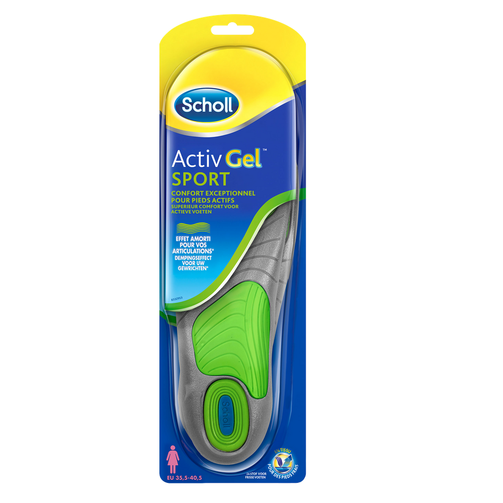 Scholl ActivGel Inlegzolen Sport Vrouw 35.5-40.5
