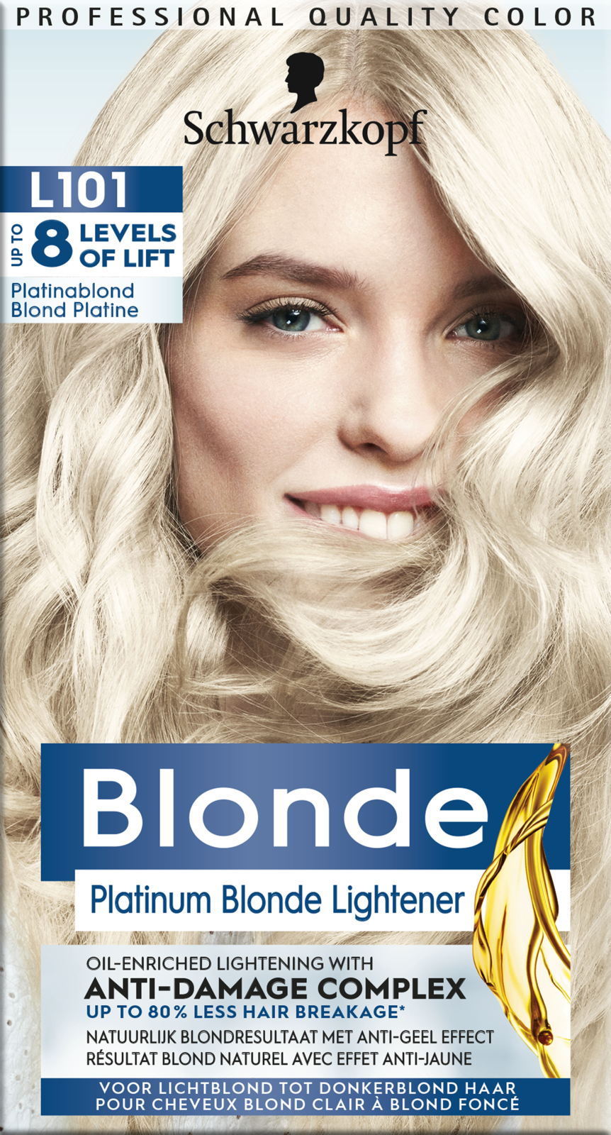 Schwarzkopf poly blonde 101 zilverblond
