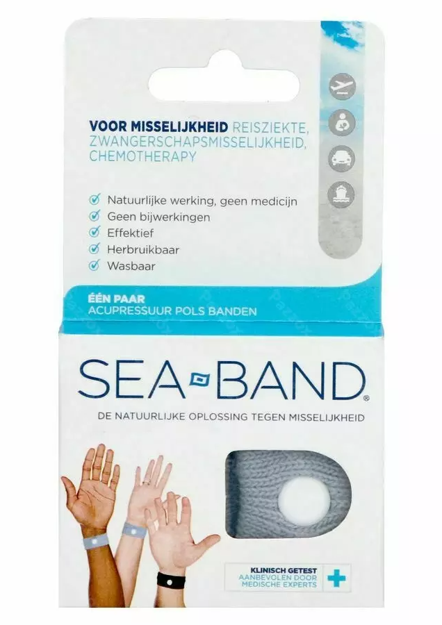 Sea Band Voor Volwassenen tegen Reisziekte afbeelding