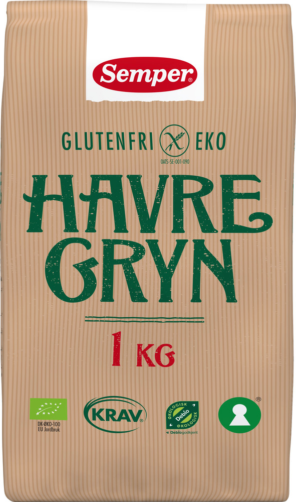 Semper Glutenvrij Eko Havervlokken 1000gr