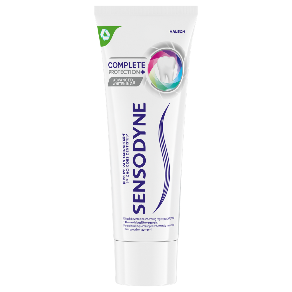 Sensodyne Complete Protection Advanced Whitening Tandpasta afbeelding