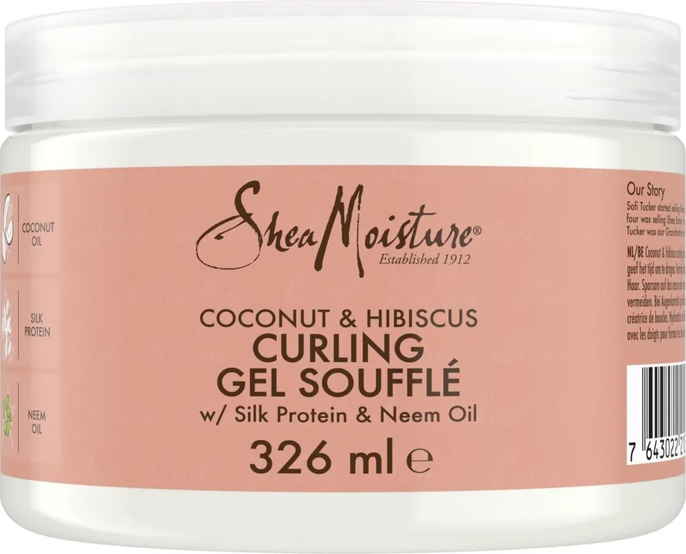 Shea Moisture Coconut & Hibiscus Curling Gel Soufflé afbeelding