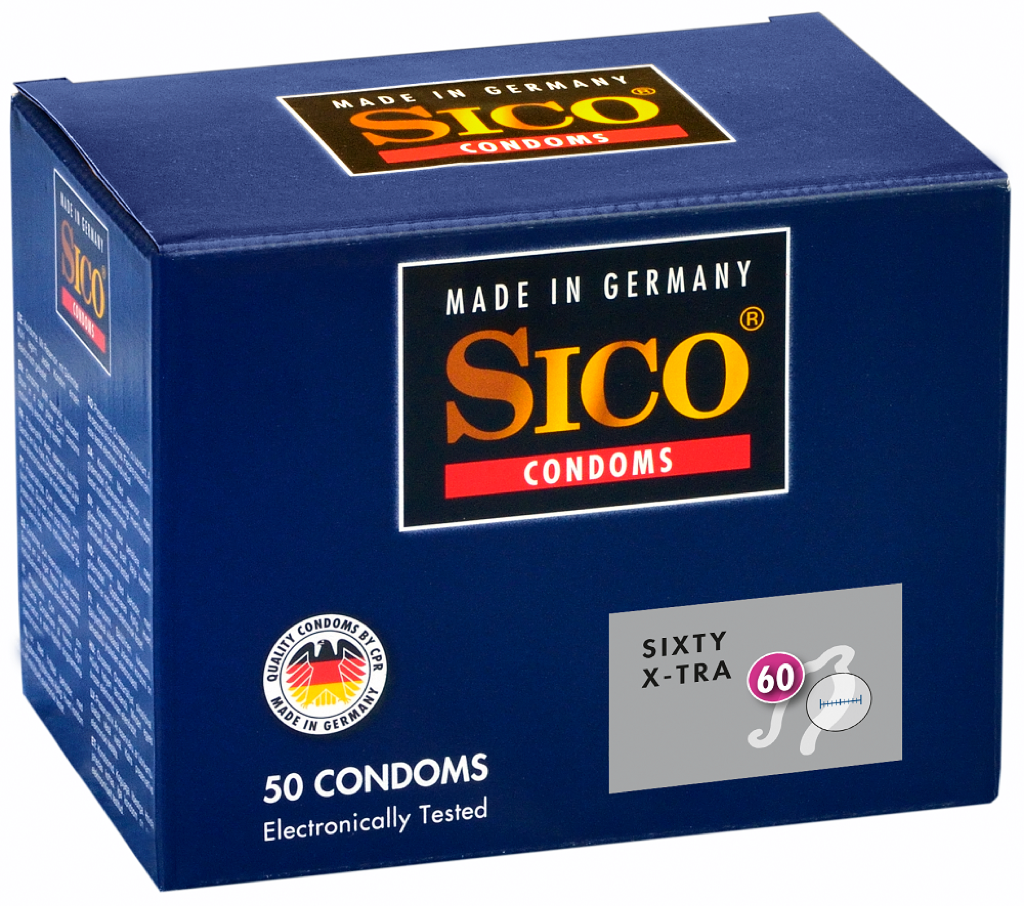 Image of Sico 60 (Sixty) X-Tra Condooms