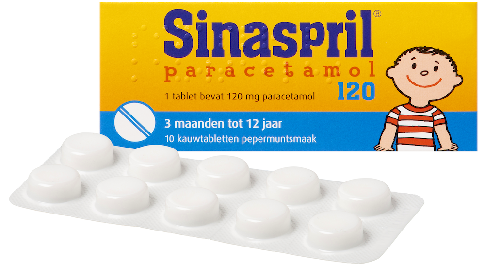 Sinaspril Paracetamol Tabletten 120mg 10st