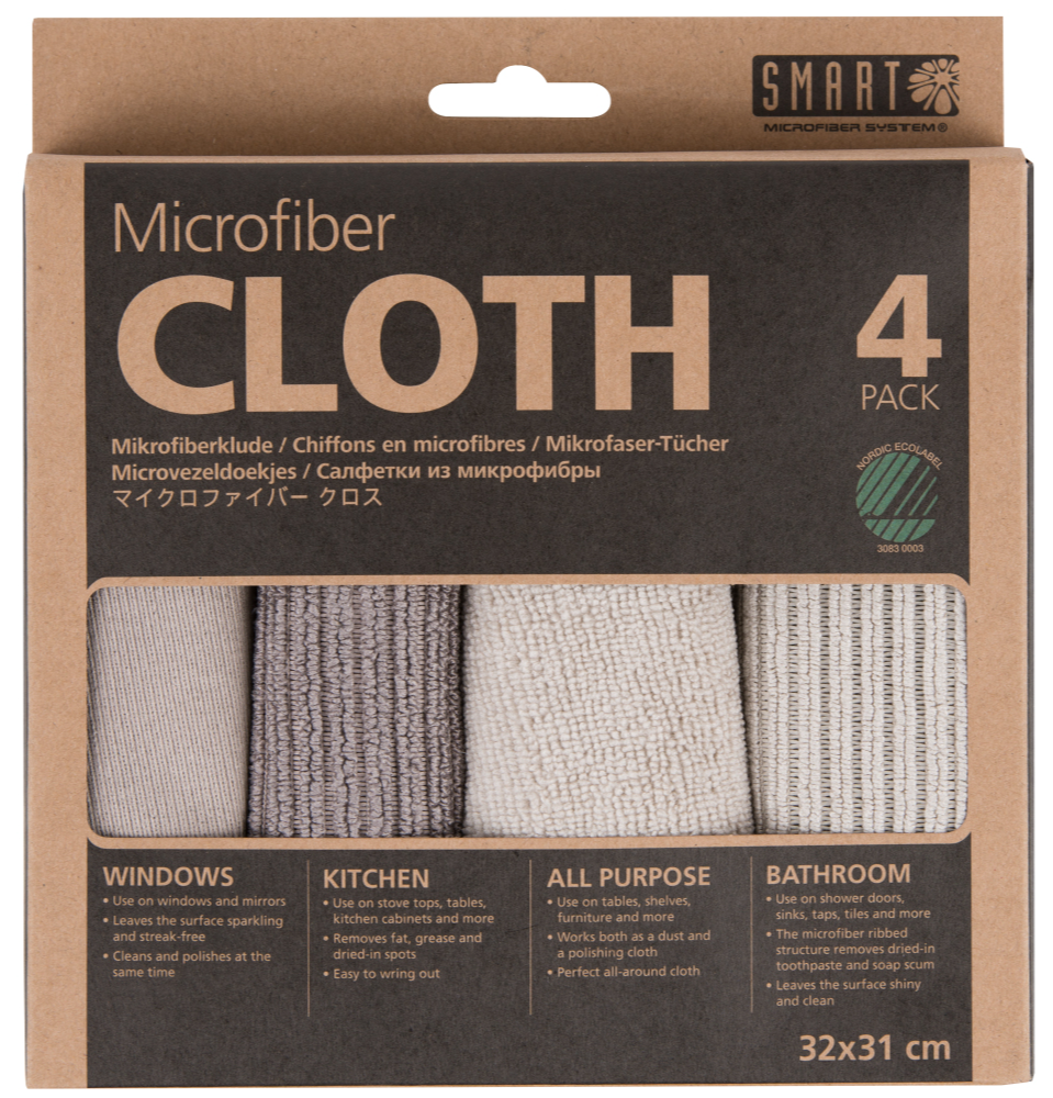 Smart Microfiber System Microvezeldoekjes Beige