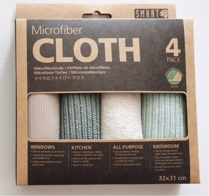 Smart Microfiber System Microvezeldoekjes Grijs