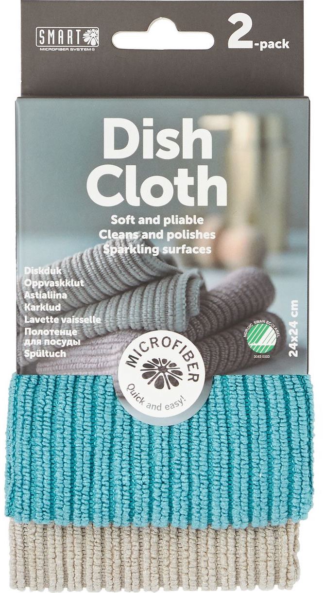 Smart Microfiber System Microvezel Vaatdoek Blauw/Grijs