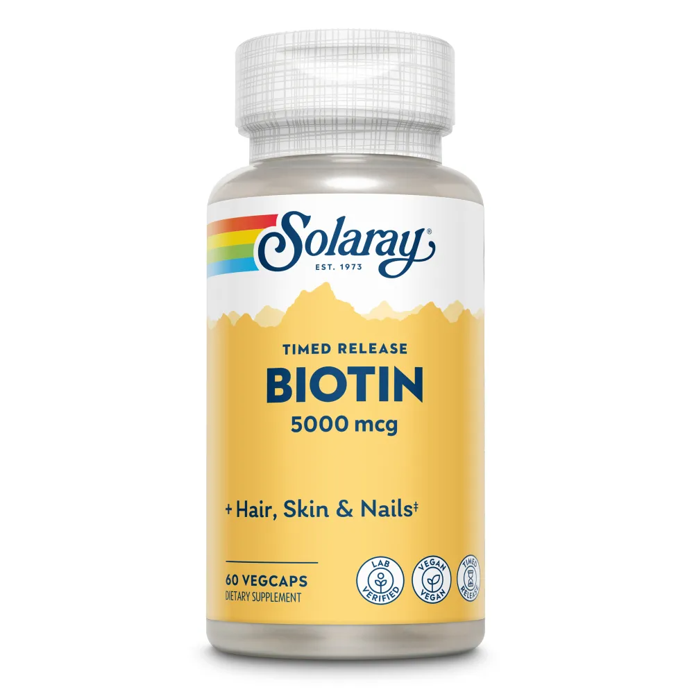 Solaray Biotin 5000mcg Capsules