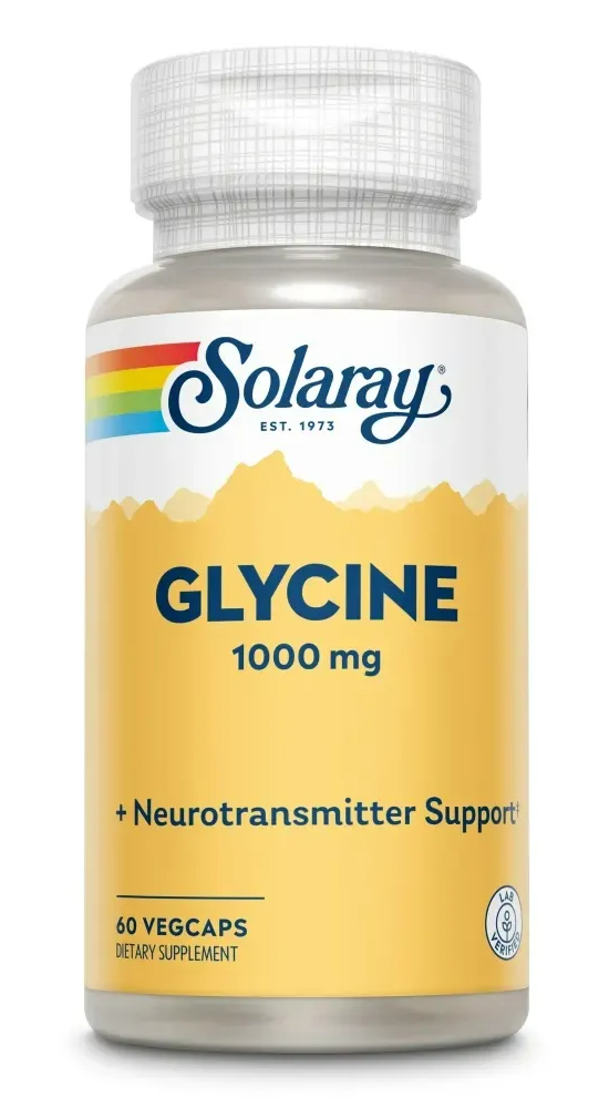 Solaray Glycine 1000mg Capsules afbeelding