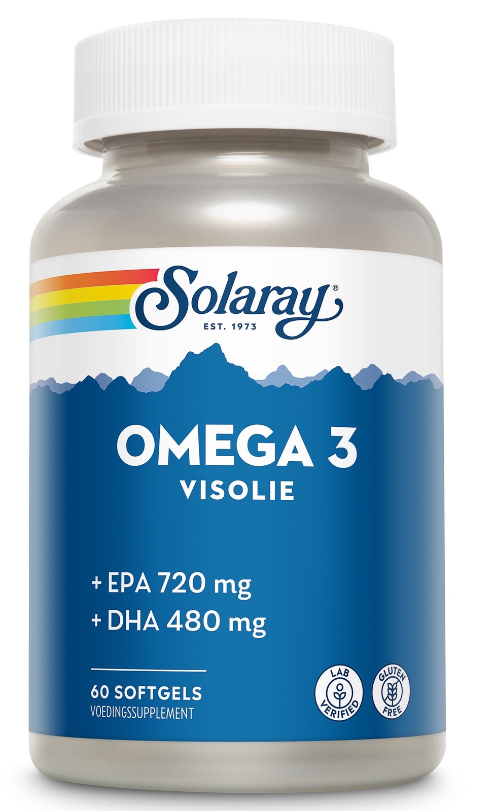 Afbeelding van Solaray Omega 3 Visolie Softgels