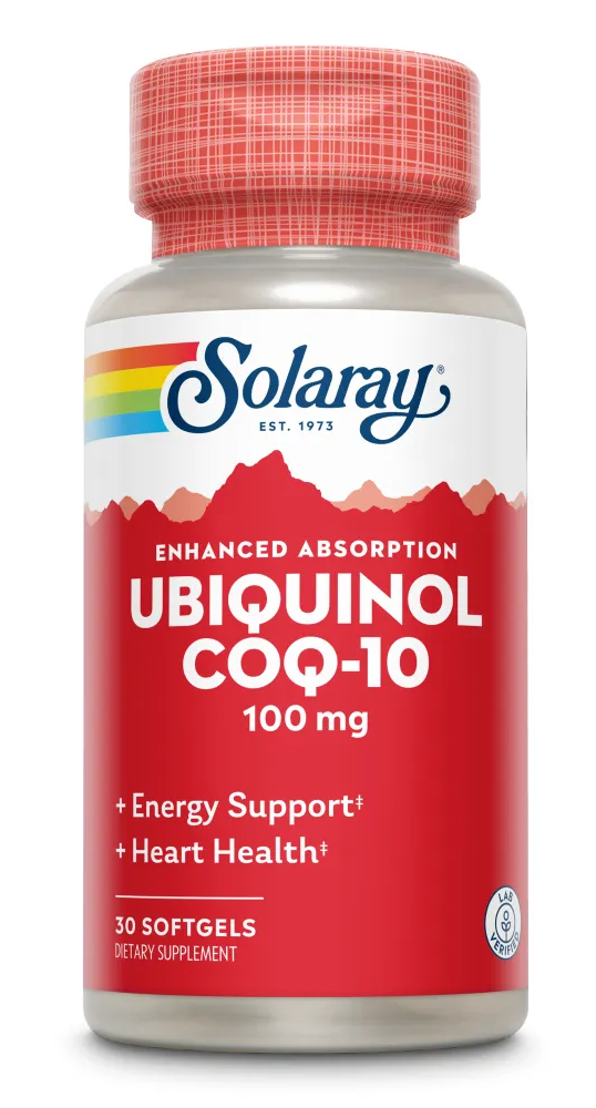 Solaray Ubiquinol Co Q10 100mg Softgels
