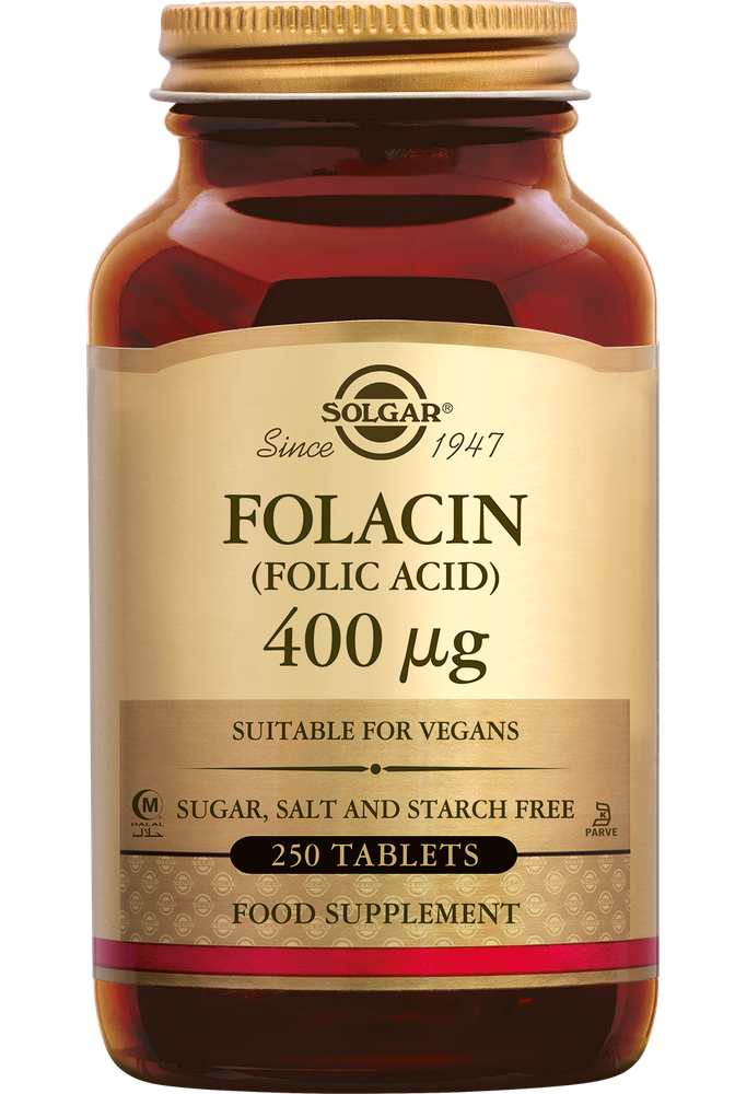 Solgar Folacin (Foliumzuur) 400 mcg Tabletten afbeelding