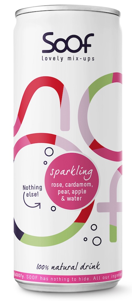 Soof Drink Sparkling Roos, Kardemom, Peer, Appel & Water